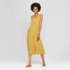 Women's Sleeveless Poppy Jumpsuit - Needlework Yellow