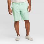Men's Big & Tall 10.5 Flat Front Shorts - Goodfellow & Co Light Green
