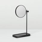 Hearth & Hand With Magnolia Two-sided Vanity Mirror With Tray Base Matte Black - Hearth & Hand With