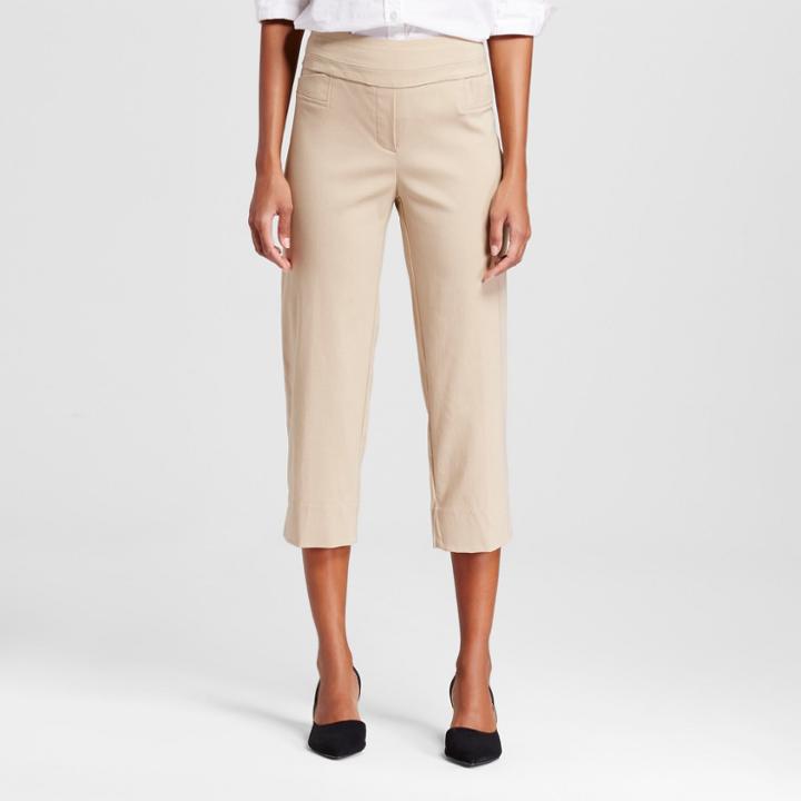 Women's Pull-on Two-pocket Cropped Pants - Zac & Rachel - Chino