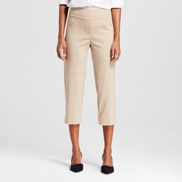Women's Pull-on Two-pocket Cropped Pants - Zac & Rachel - Chino