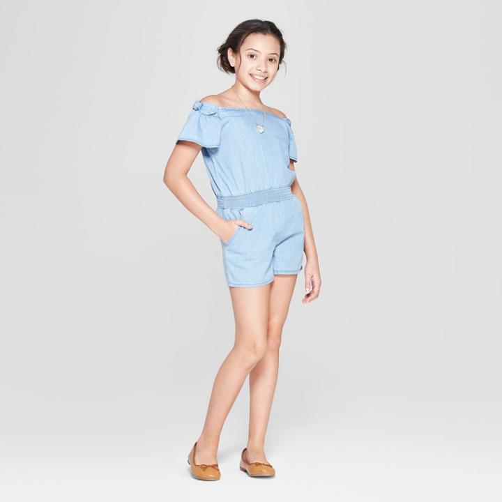 Girls' Rompers - Cat & Jack Blue