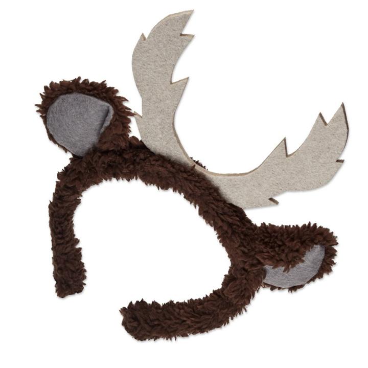 Scunci Frozen 2 Plush Reindeer Headband, White