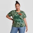 Jerry Leigh Women's Plus Size Friday The 13th Short Sleeve Graphic T-shirt - Green