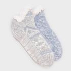 Muk Luks Women's 2pk Short Cabin Socks -