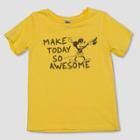 Petitejunk Food Toddler Boys' Disney Mickey Mouse Short Sleeve T-shirt - Yellow