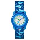 Kid's Timex Watch With Sharks Strap - Blue Tw7c13500xy, Kids Unisex