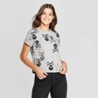 Zoe+liv Petitewomen's Skull & Crossbones Short Sleeve Graphic T-shirt (juniors') - Gray