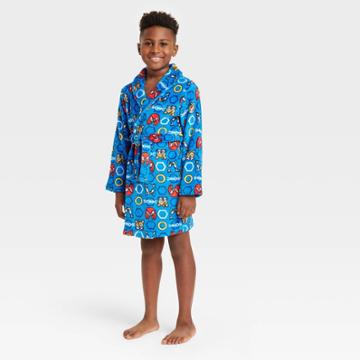 Boys' Sonic The Hedgehog Fleece Robe - Blue