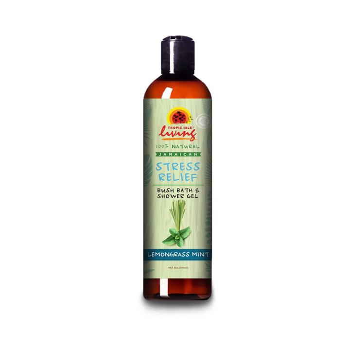 Tropic Isle Living Lemongrass Mint Stress Relief Bush Bath And Shower Gel