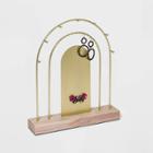 Rainbow Jewelry Stand With Pegs And Earring Holes - A New Day Gold