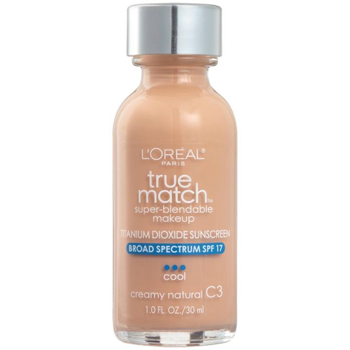 L'oreal Paris True Match Super-blendable Foundation Makeup With Spf 17 - C3 Creamy Natural