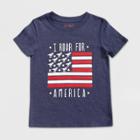 Toddler Boys' Short Sleeve 'i Roar For America' Graphic T-shirt - Cat & Jack Navy