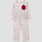 Baby Girls' Ladybug Jumpsuit - Just One You Made By Carter's Gray/red Newborn
