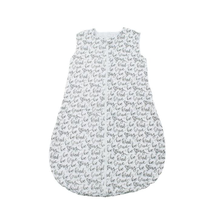 Bebe Au Lait Muslin Bedtime Swaddle Wrap - Just Be 12-18 Months, Gray/white