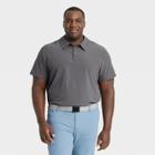 Men's Big & Tall Stretch Woven Polo Shirt - All In Motion Dark Gray