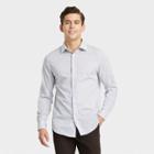 Men's Standard Fit Long Sleeve Button-down Shirt - Goodfellow & Co Natural White