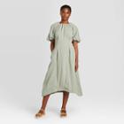 Women's Short Sleeve Dress - Prologue Green