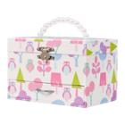 Mele & Co. Molly Girls' Musical Ballerina Jewelry Box With Owl Pattern-white