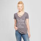 Women's Short Sleeve I'm Sorry For What I Said When It Was Winter Graphic T-shirt - Awake Charcoal