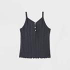Girls' Knit Sweater Tank Top - Art Class Gray
