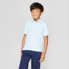 Petitefrench Toast Boys' Short Sleeve Pique Uniform Polo Shirt - Light Blue S, Boy's,