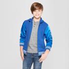 Boys' Long Sleeve Bomber Jacket - Cat & Jack Blue