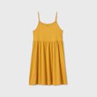Women's Sleeveless Rib Knit Babydoll Dress - Wild Fable Yellow