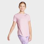 Petitegirls' Short Sleeve Unstoppable Graphic T-shirt - All In Motion Lilac Xs, Girl's, Purple