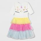 Plus Size L.o.l. Vintage Girls' Unicorn Costume Dress - Ivory Xxl