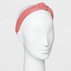 Terry Fabric Knot Top Headband - Wild Fable Orange