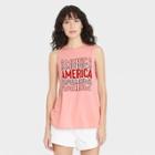 Iml Women's America Graphic Tank Top - Coral Pink
