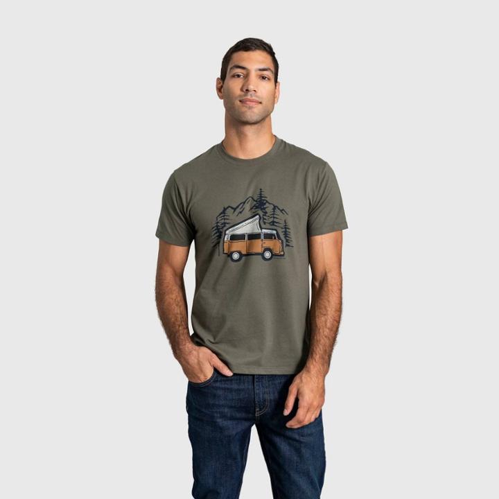 United By Blue Men's Logo Organic Graphic T-shirt - Dark Olive