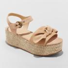 Women's Happy Espadrille Wedge - Universal Thread Taupe (brown)