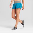 Women's Premium Run Shorts - C9 Champion Mermaid Green S, Teal Geometric Print