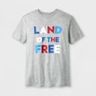 Shinsung Tongsang Men's Short Sleeve Land Of The Free Americana T-shirt - Heather Gray
