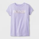 Girls' Short Sleeve Enjoy Today Graphic T-shirt - Cat & Jack Purple