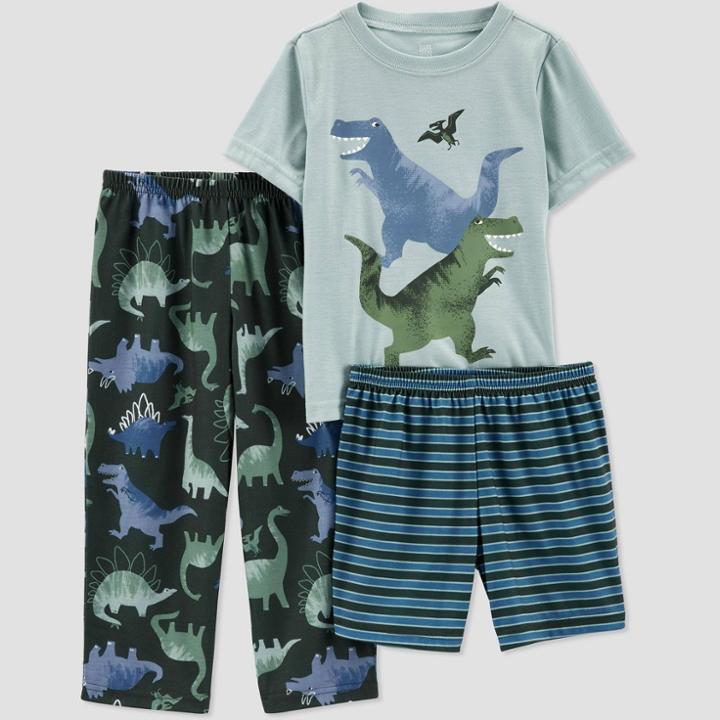Carter's Just One You Toddler Boys' 3pc Dino Pajama Set - 18m, One Color