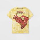 Boys' Marvel Iron Man Short Sleeve Graphic T-shirt - Yellow Xs - Disney