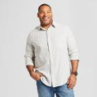 Men's Big & Tall Long Sleeve Linen Cotton Button-down Shirt - Goodfellow & Co Sour Cream