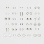 Geometric Shapes And Simulated Pearl Multi Earrings 30ct - Wild Fable Dark