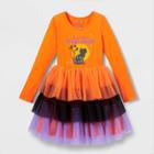 Girls' Hocus Pocus Tiered Tutu Dress - Orange