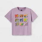 Girls' Mtv Boxy Graphic T-shirt - Art Class Purple