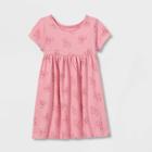 Toddler Girls' Cotton Short Sleeve Dress - Cat & Jack Pink