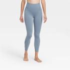 Women's Contour Shirred Brushed Back High-waisted 7/8 Leggings 25 - All In Motion