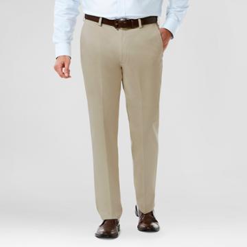 Haggar H26 - Men's Classic Fit No Iron Stretch Khaki Pants