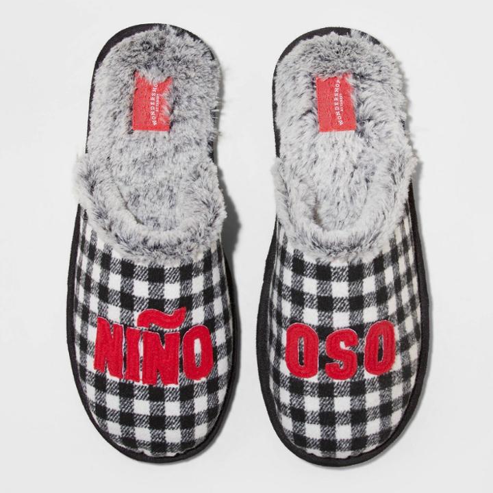 Men's Family Sleep Nino Oso Adult Slippers - Wondershop Black