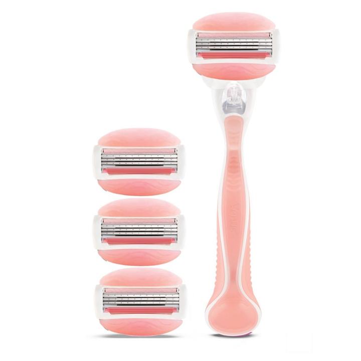 Venus Comfortglide White Tea Women's Razor + 4 Razor Blade Refills