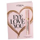 L'oreal Paris Lash Paradise Mascara Valentine's Day Card 300 Blackest Black