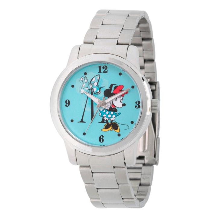 Women's Disney Minnie Mouse Silver Alloy Watch - Silver,